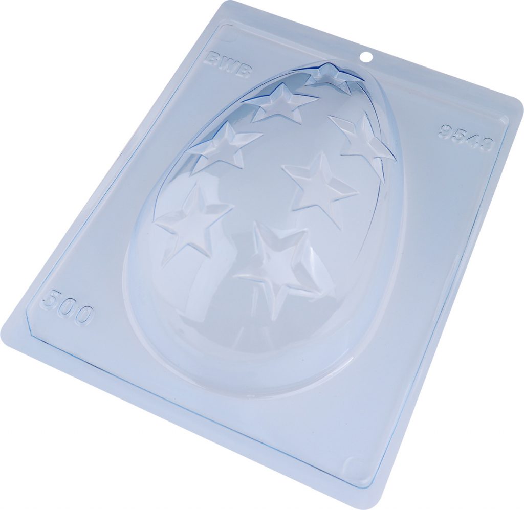 Hollow Easter Egg with Stars 500g Chocolate Mould