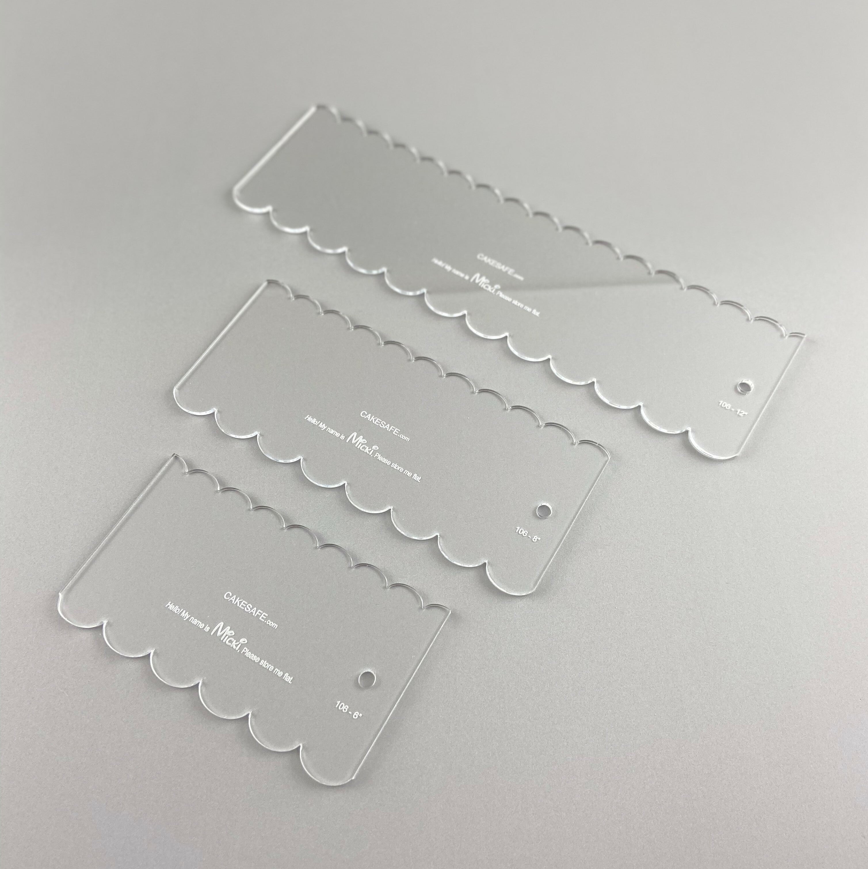 Micki - 12 inch Tall - CakeSafe Cake Combs