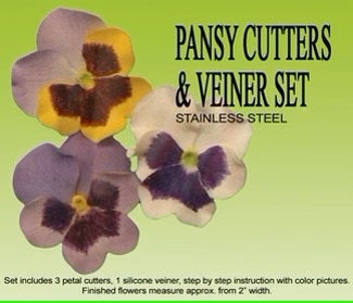 Pansy Cutter And Veiner Set
