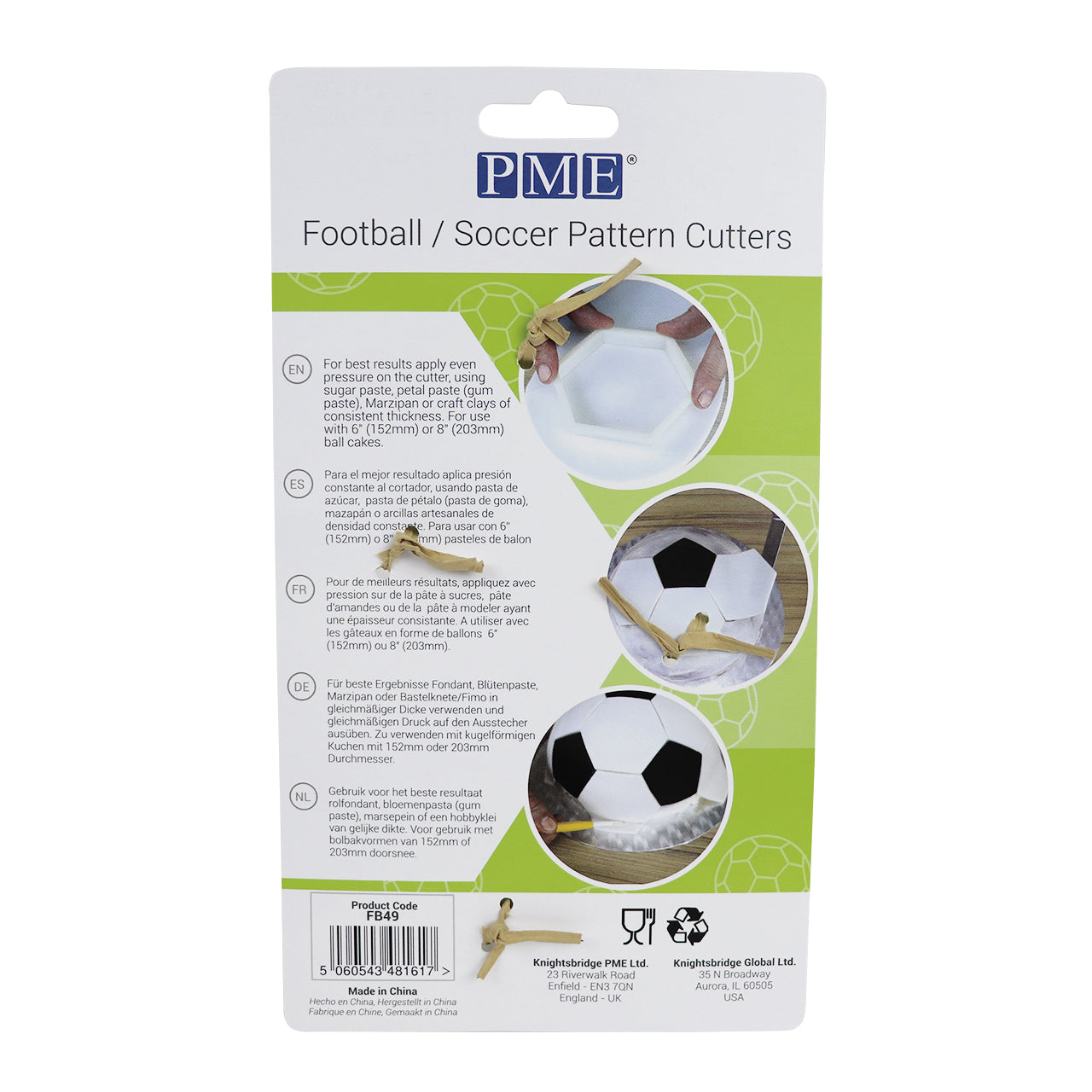 PME Football Pattern Cutter Set