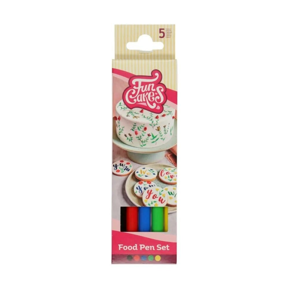 FunCakes Food Pen Primary Set Of 5