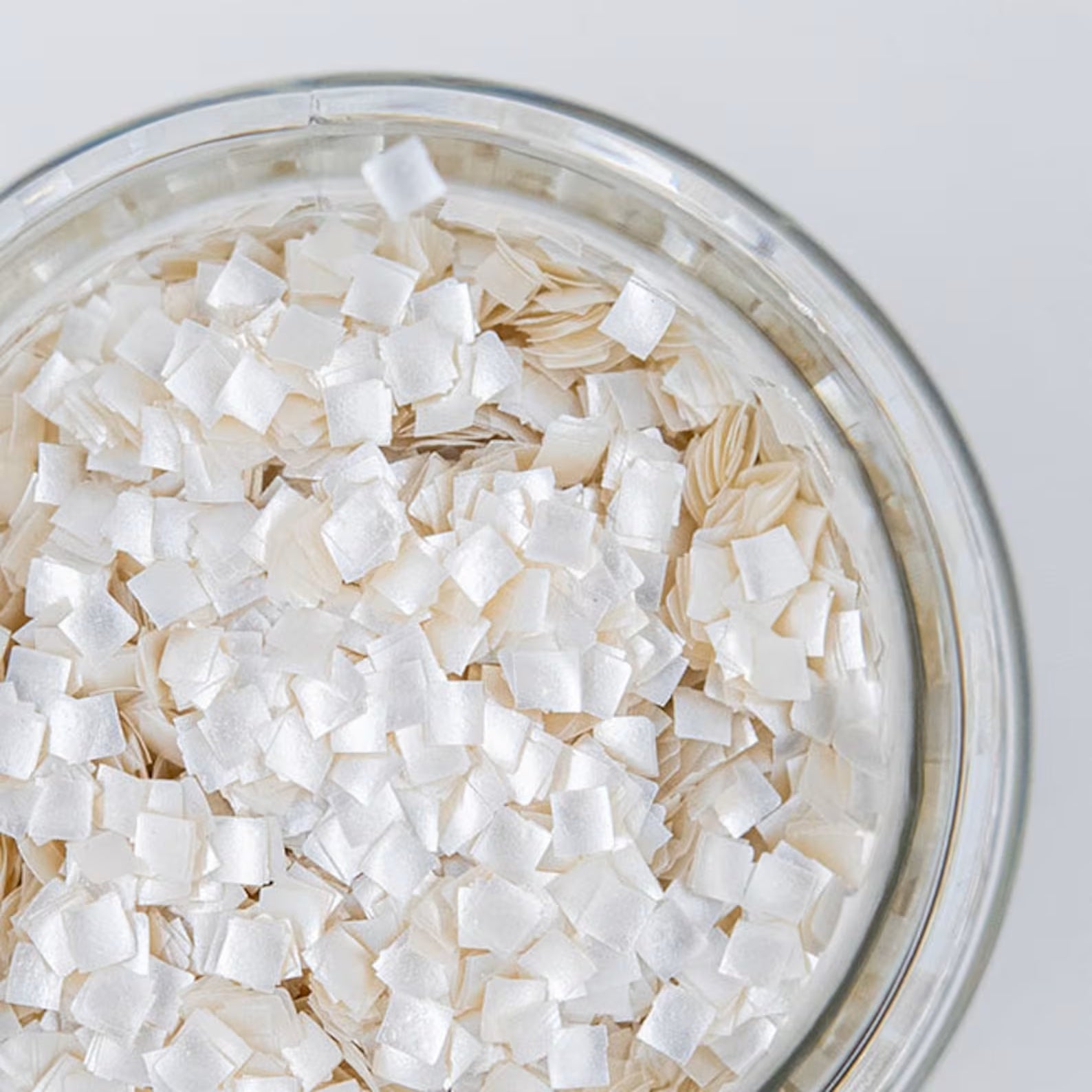 White Edible Glitter Squares