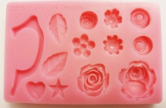 Zee chik Cup handle and Flowers Mould