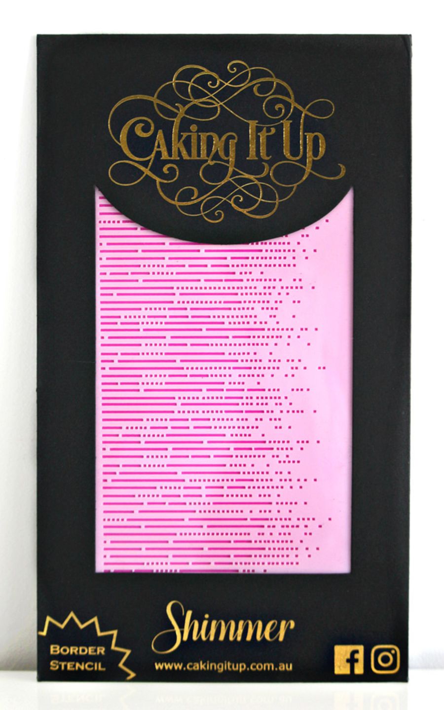 SHIMMER Cake Stencil