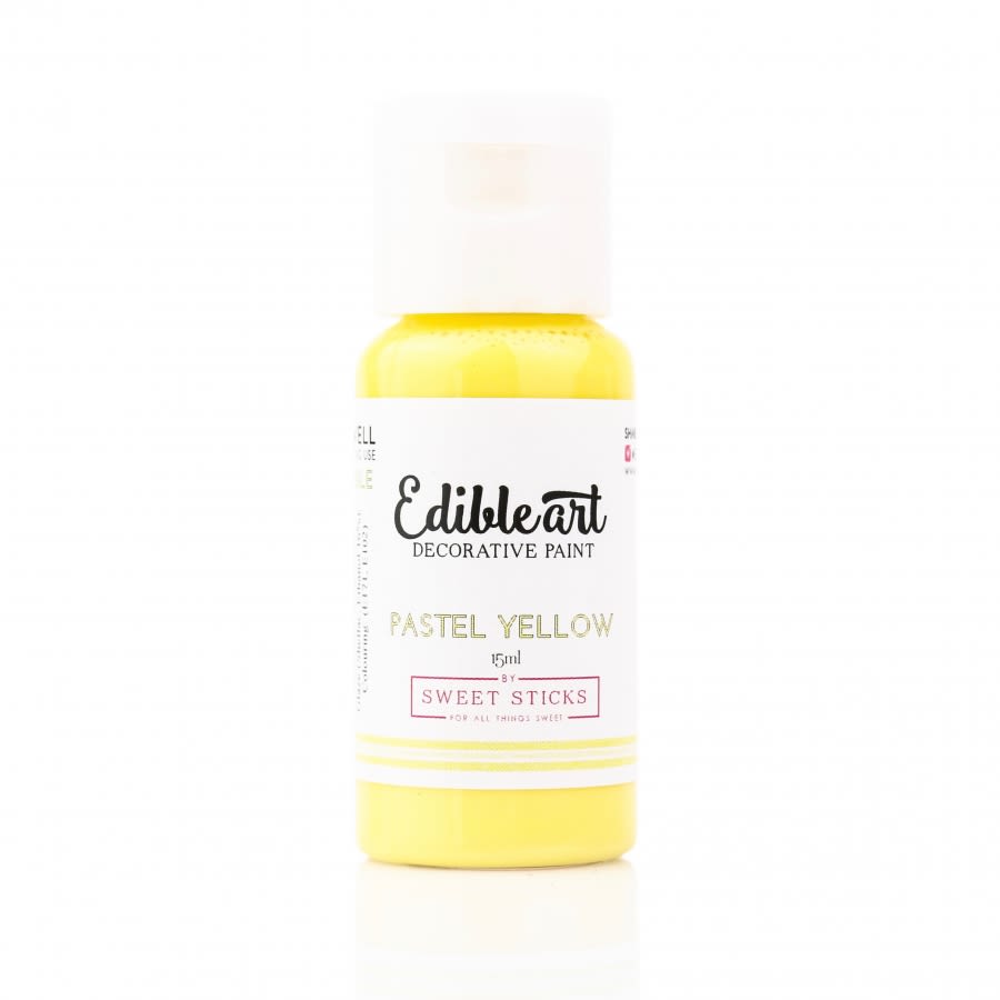 Sweet Sticks - PASTEL YELLOW - Edible Art Decorative Paint 15ml