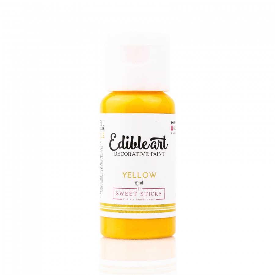 Sweet Sticks - YELLOW - Edible Art Decorative Paint 15ml