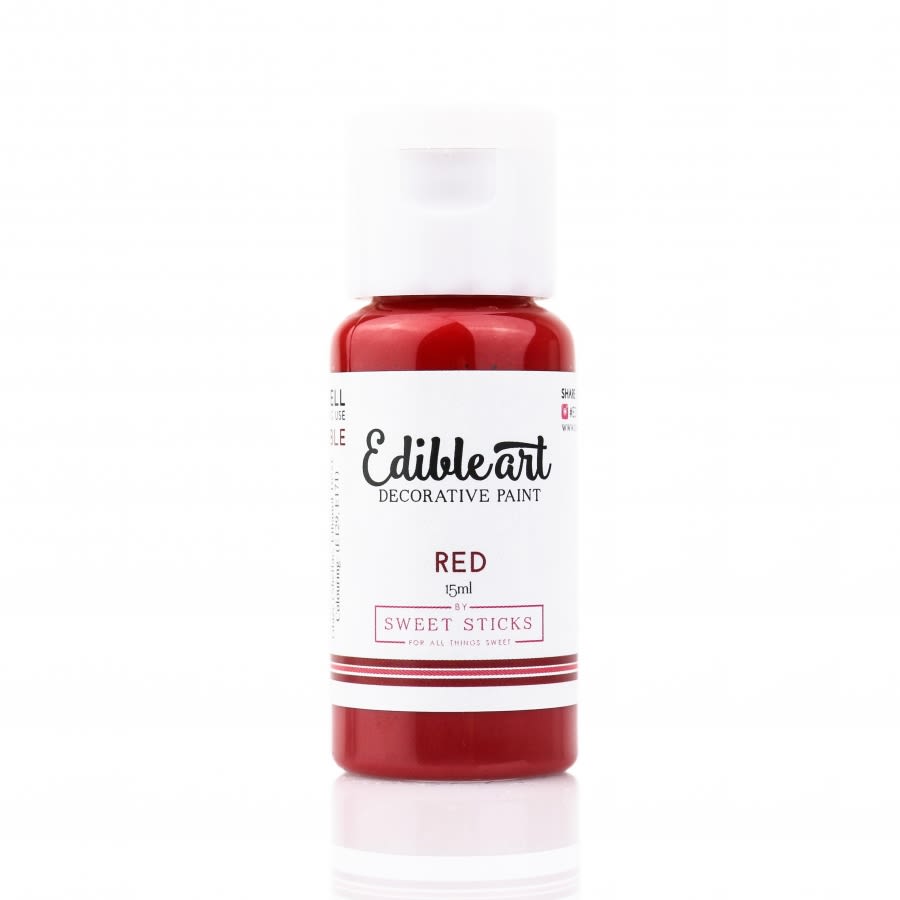 Sweet Sticks - RED - Edible Art Decorative Paint 15ml