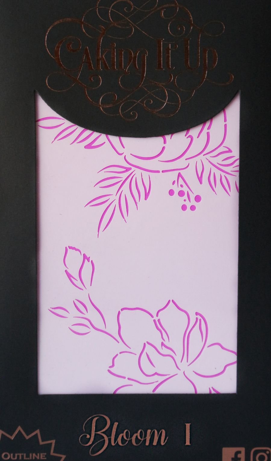 Bloom 1 Cake Stencil