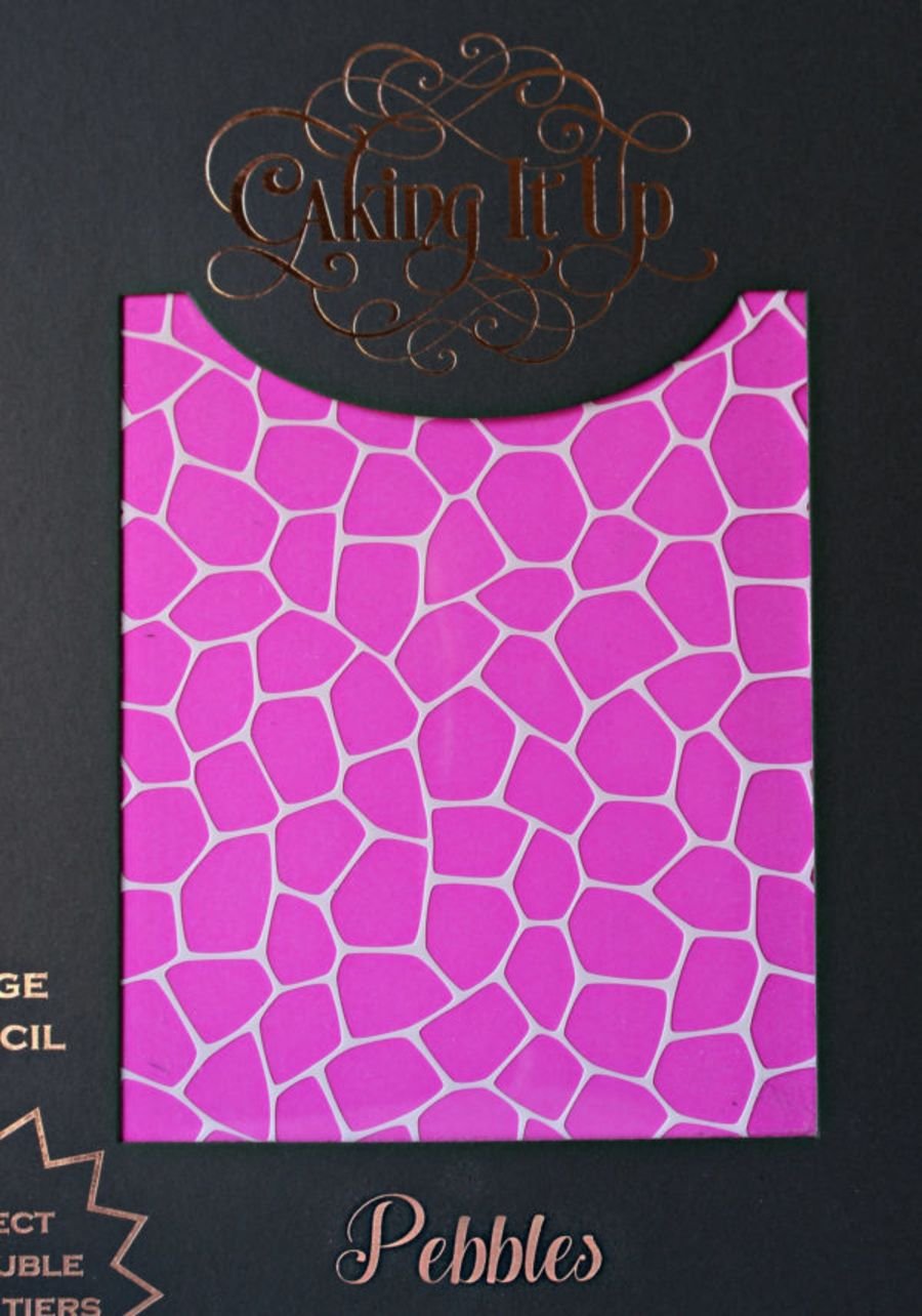 PEBBLES Cake Stencil