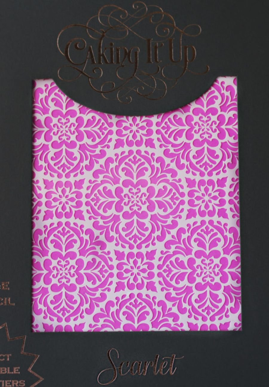 SCARLET Cake Stencil