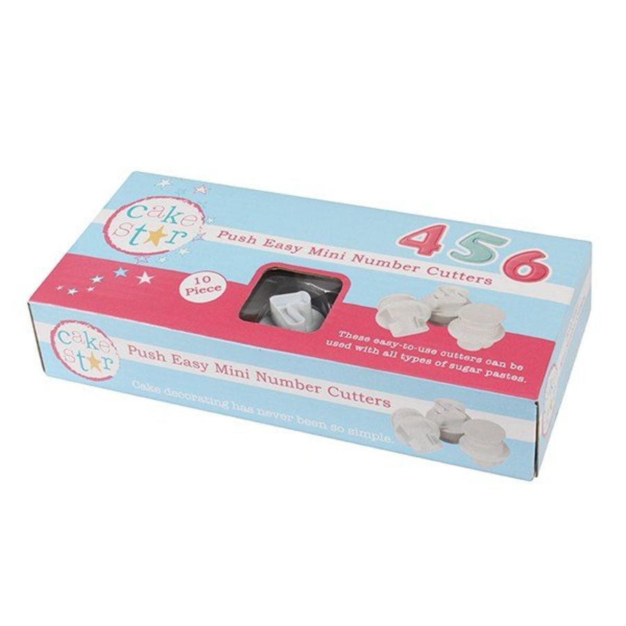 Cake Star Push Easy MINI Numbers - 10 Piece