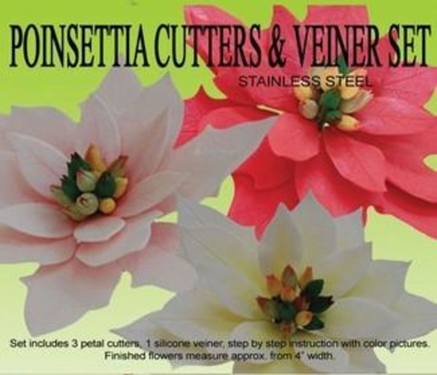Poinsettia Cutter and Veiner Set