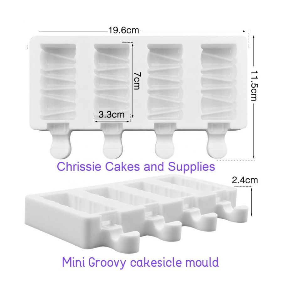 Mini Groovy Cakesicle Popsicle Ice cream mould