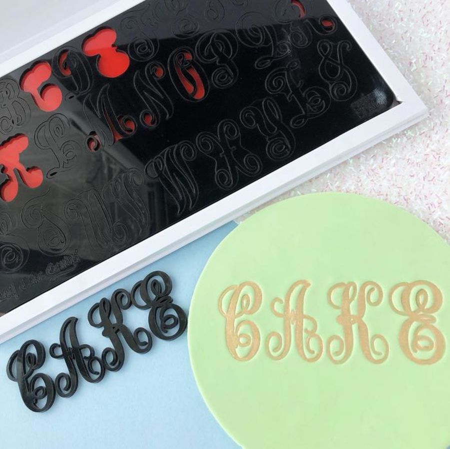 MONOGRAMS BY EVIL CAKE GENIUS LETTER SET