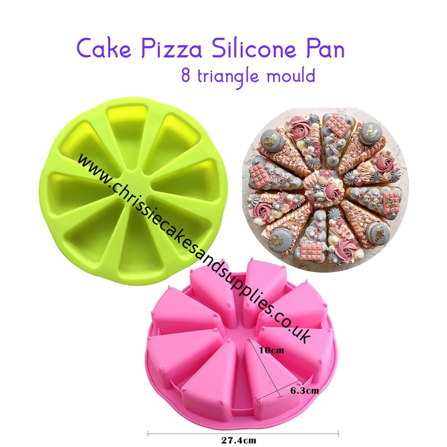 Cake Pizza - 8 individual slices silicone mould