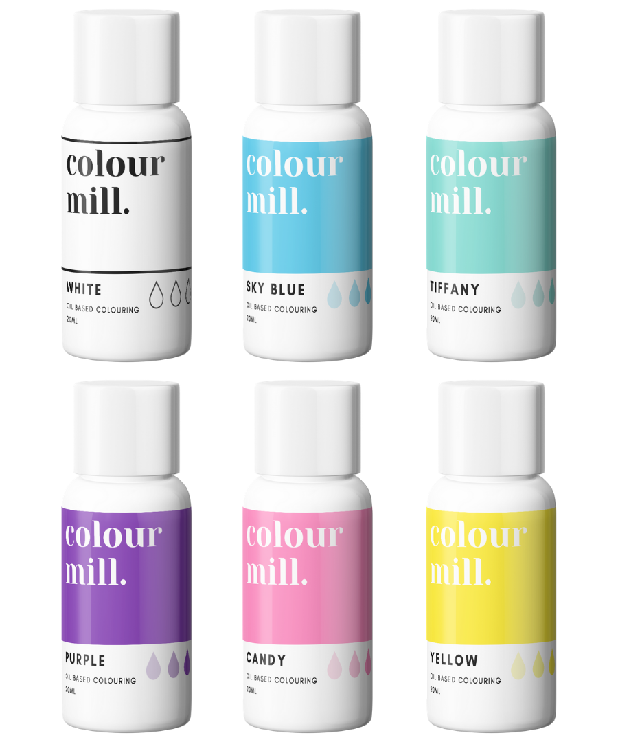 RAINBOW PACK OF 6 OIL BASED FOOD COLOUR