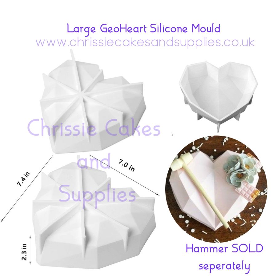 Large Diamond GeoHeart Mould