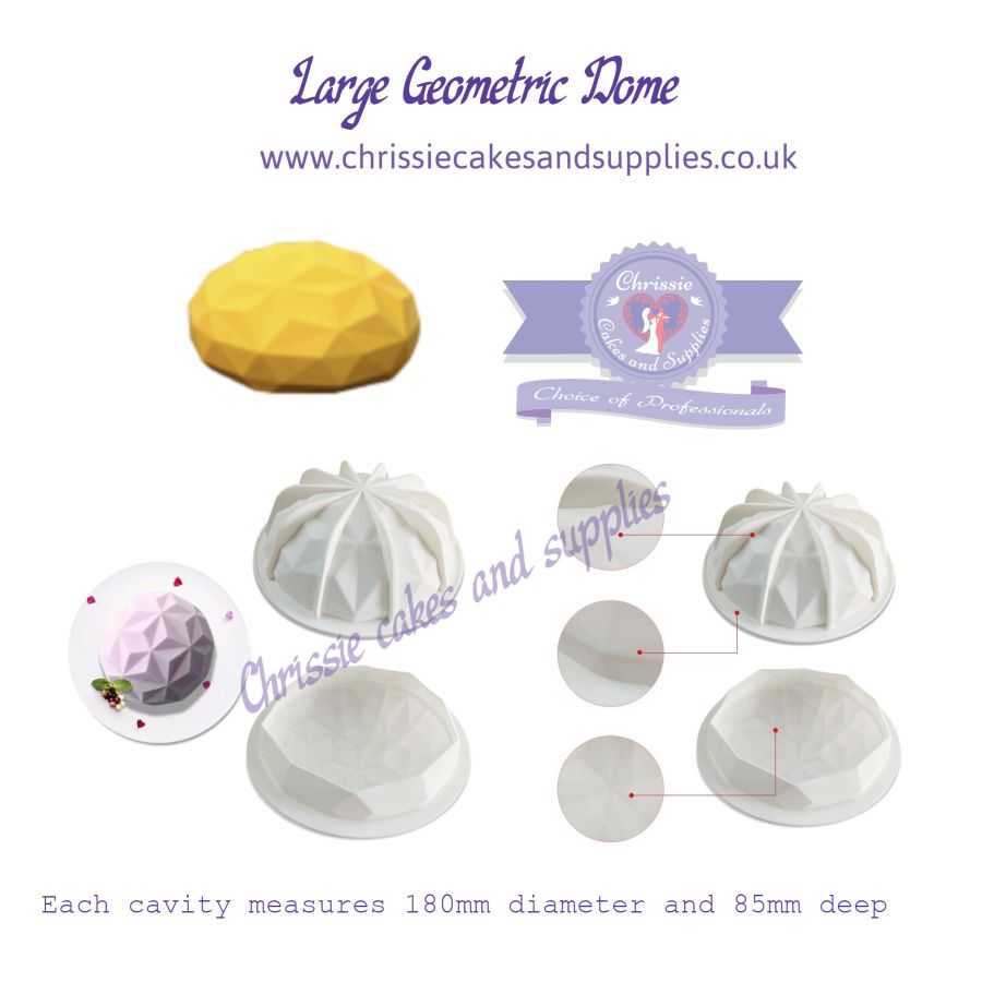 Large Geometric Dome Mousse mould