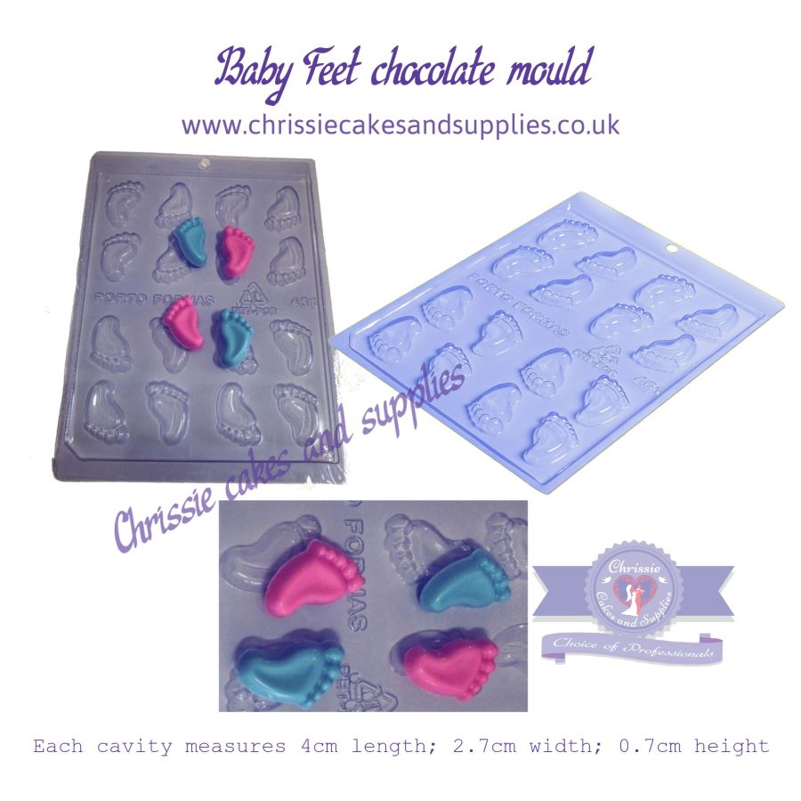 Baby feet chocolate mould