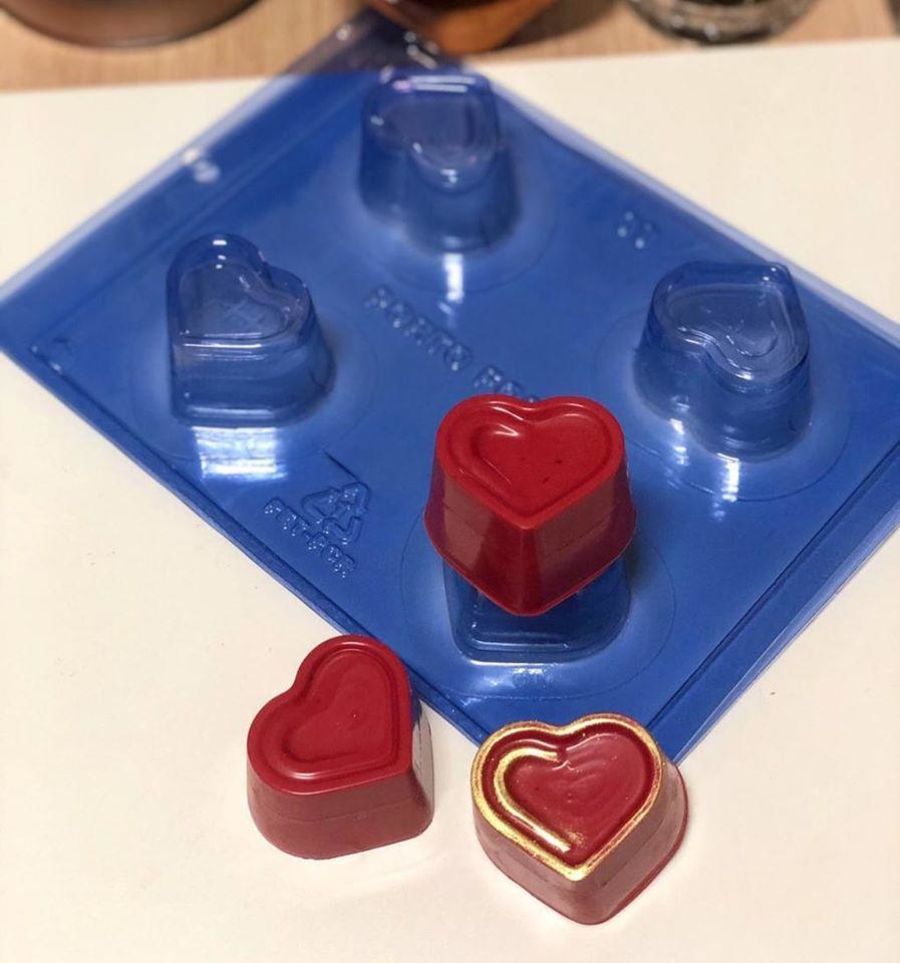 Detailed Heart Truffle Chocolate Mould
