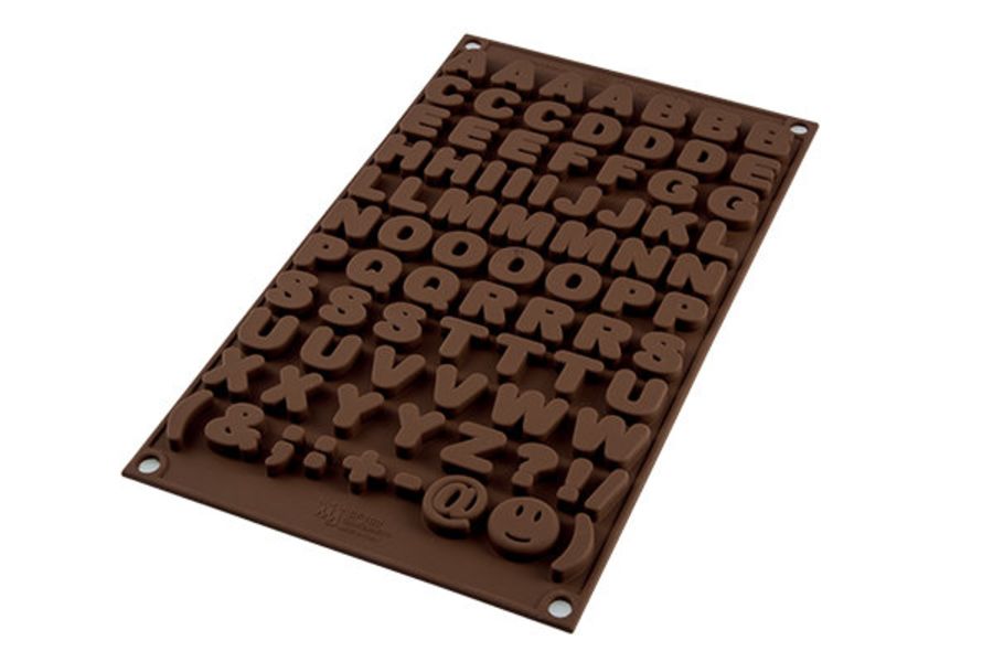 Alphabet chocolate mould Easychoc Silikomart