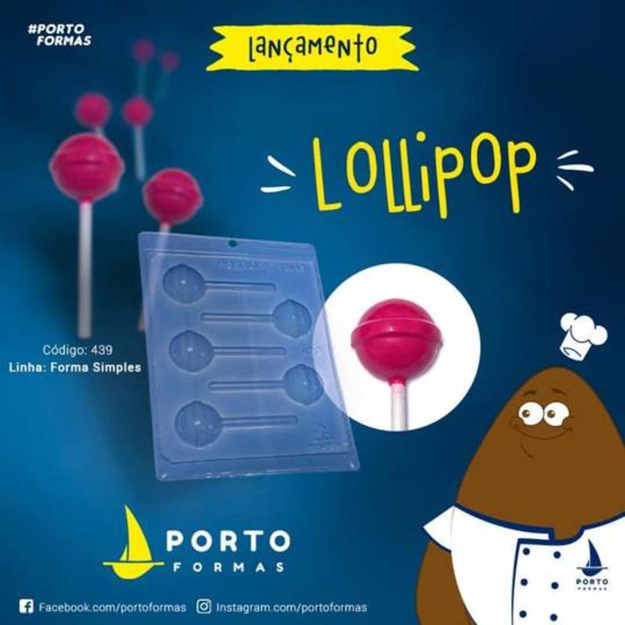 Retro Lollipop Chocolate Mould