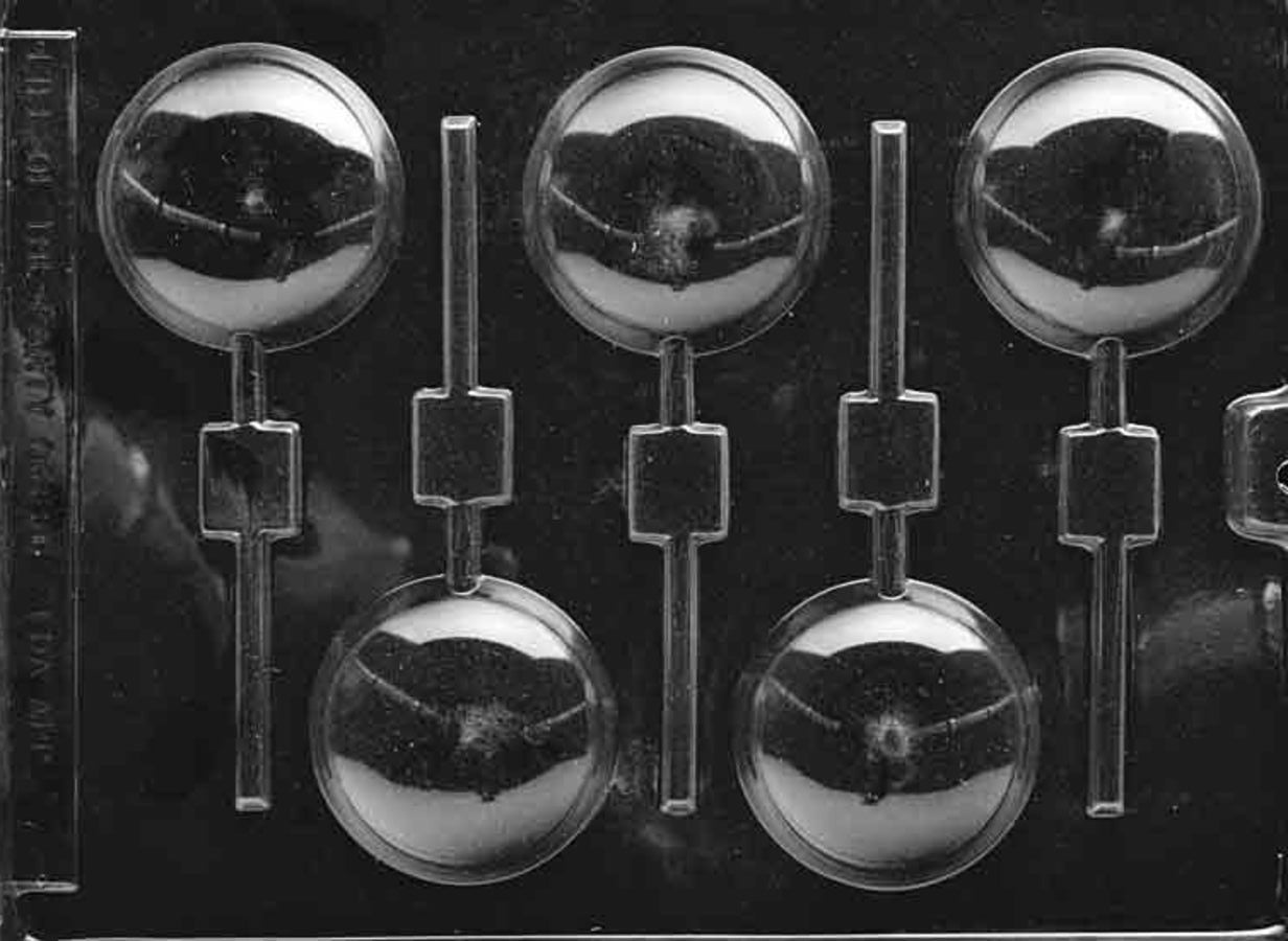 ROUND DOME PLAIN CHOCOLATE LOLLY