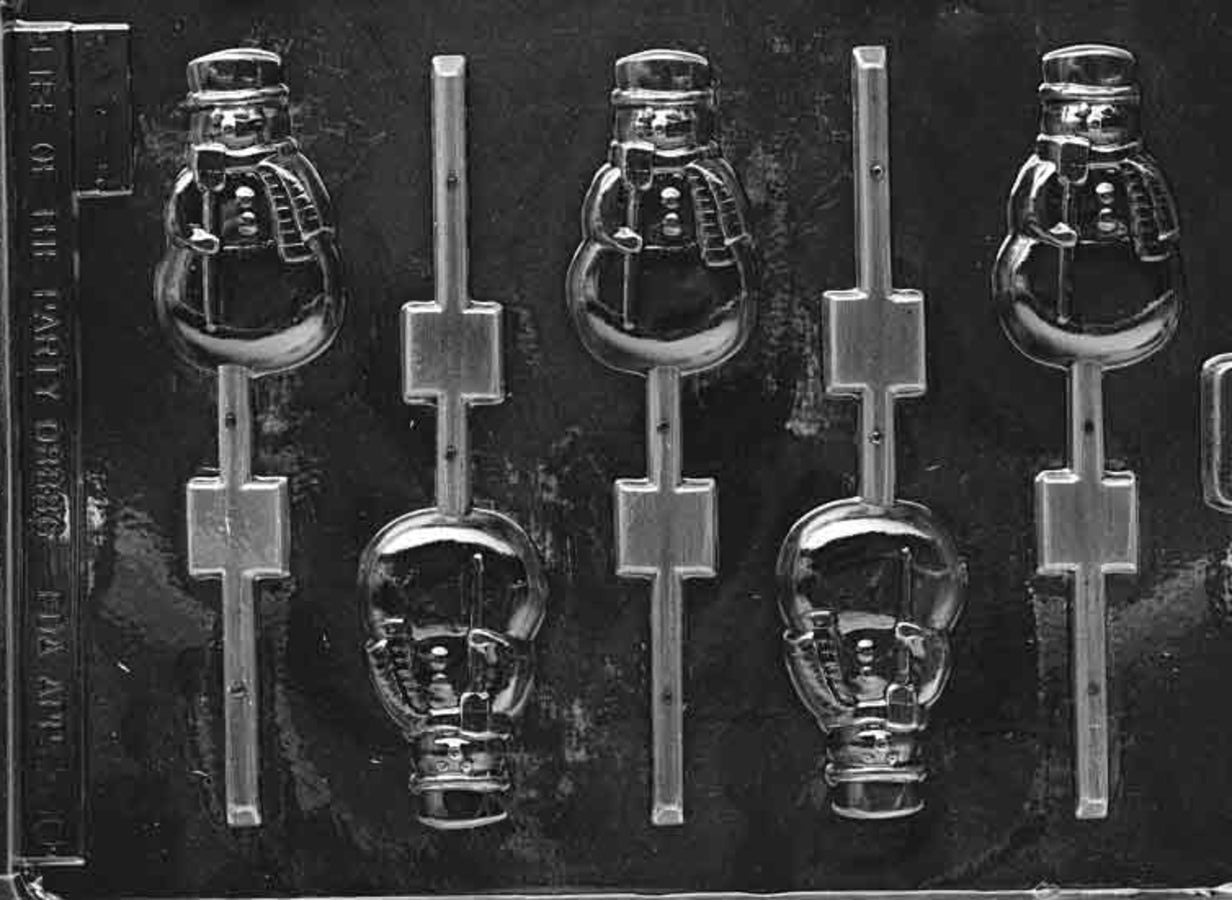 SNOWMAN CHOCOLATE LOLLY MOULD