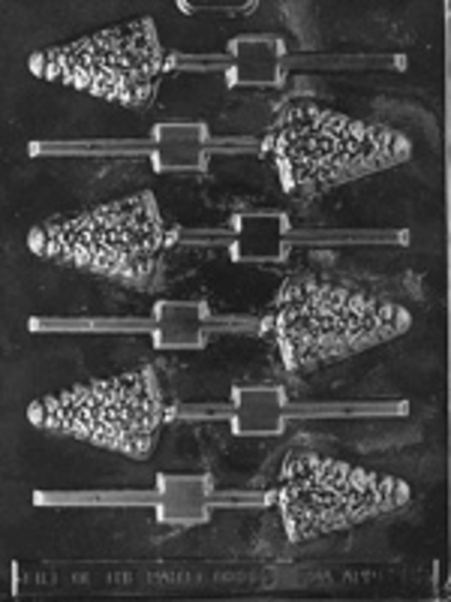 SMALL TREE LOLLY CHOCOLATE MOULD