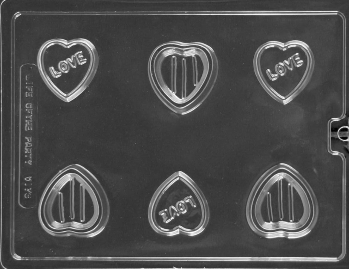 Small Love Heart Pour Box Chocolate Mould