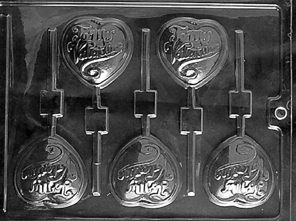 BE MY VALENTINE LOLLIPOP Chocolate Mould