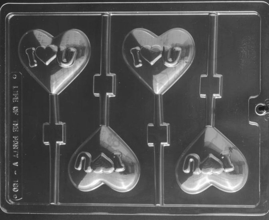 I Heart You Lolly Chocolate Mould