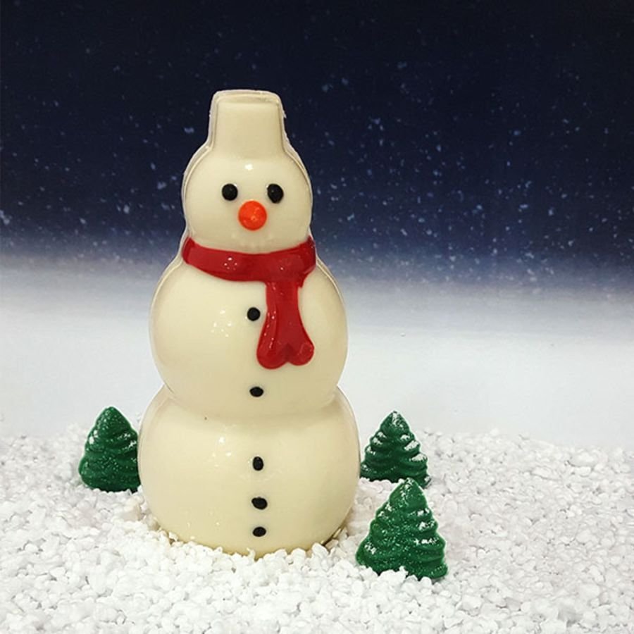 SNOWMAN 3 part chocolate mould with Silicone insert - BWB 126