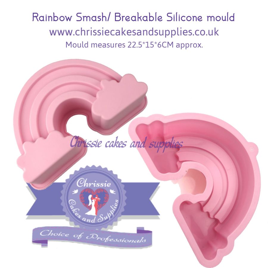 Rainbow Smash/ Breakable Silicone mould