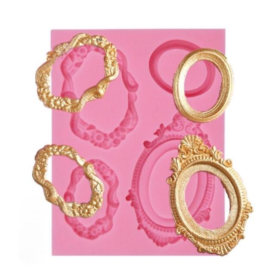 4pcs Frame Set silicone mould
