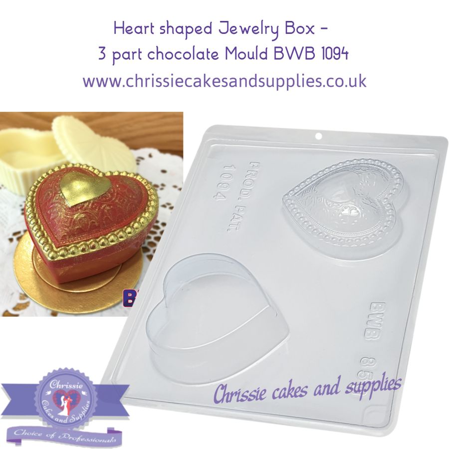 Heart Shaped Jewelery Box Chocolate Mould