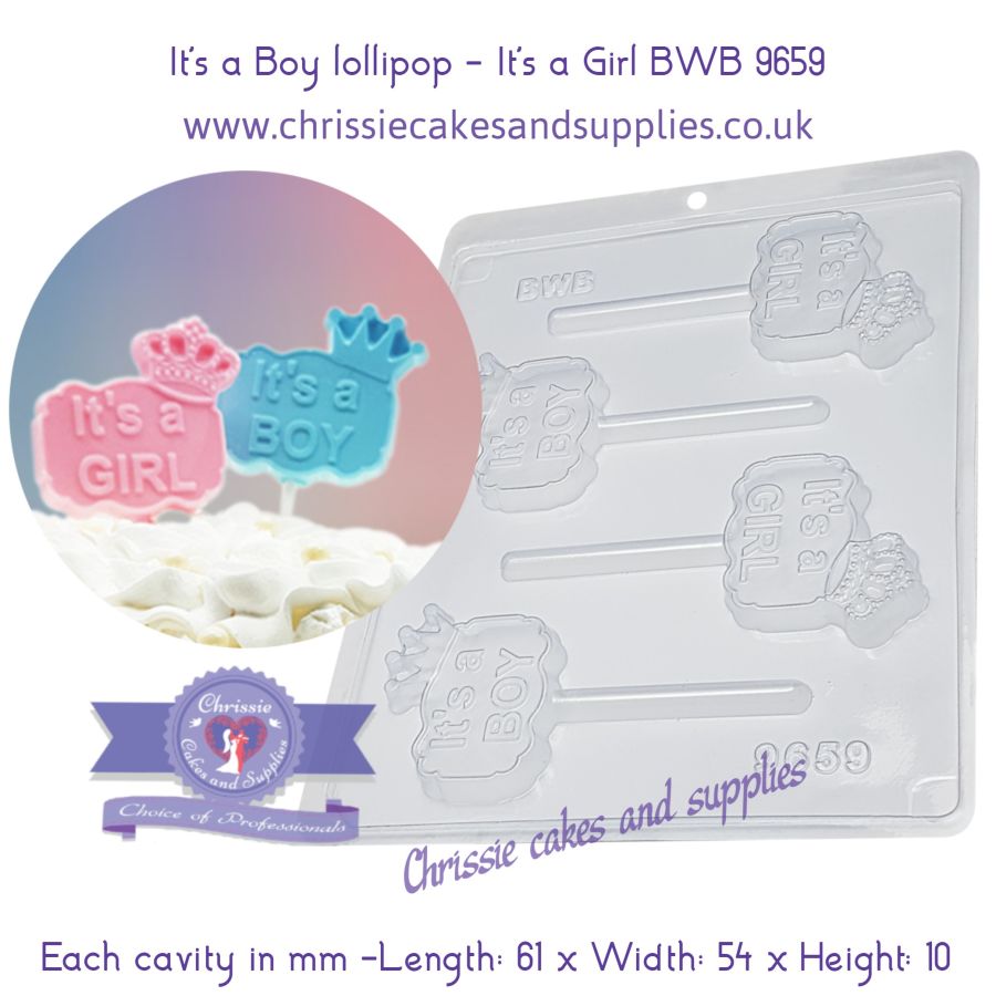 It's a Boy/ It's a Girl Lollipop Chocolate Mould