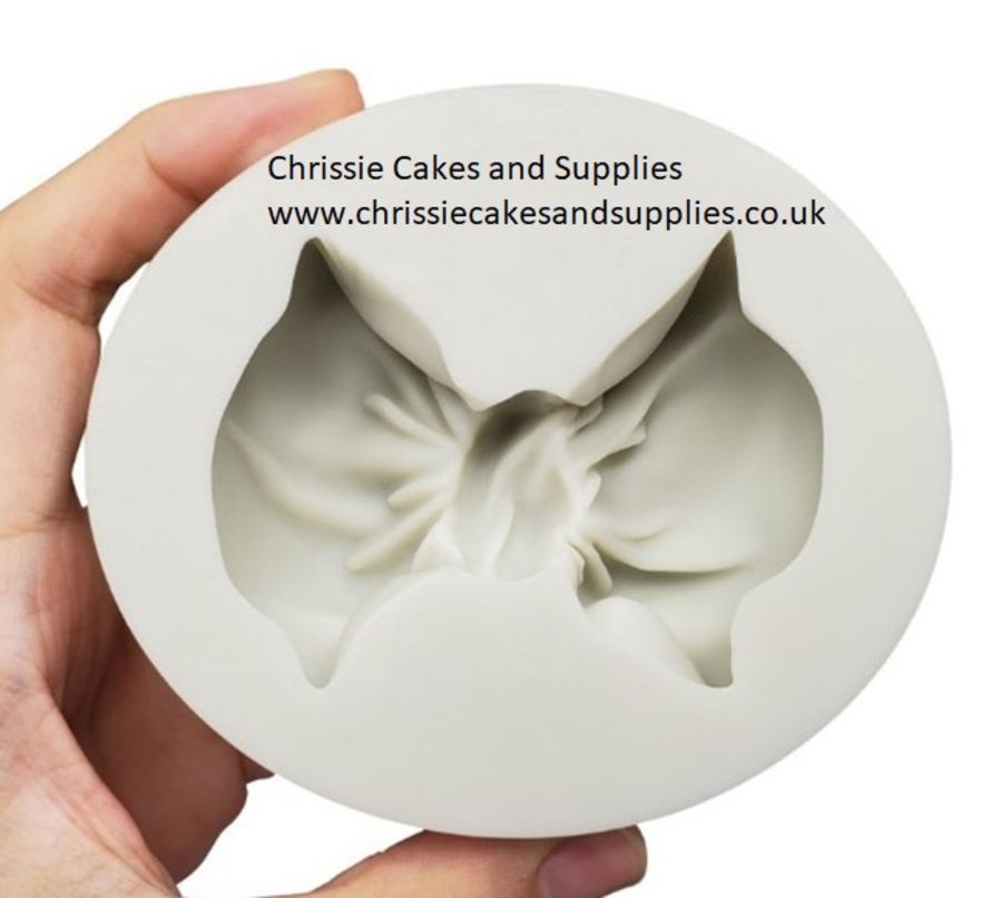 Puffy bow silicone mould - 3 inch