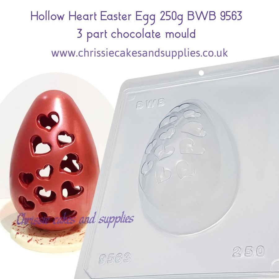 Hollow Heart Easter Egg 250g Chocolate Mould