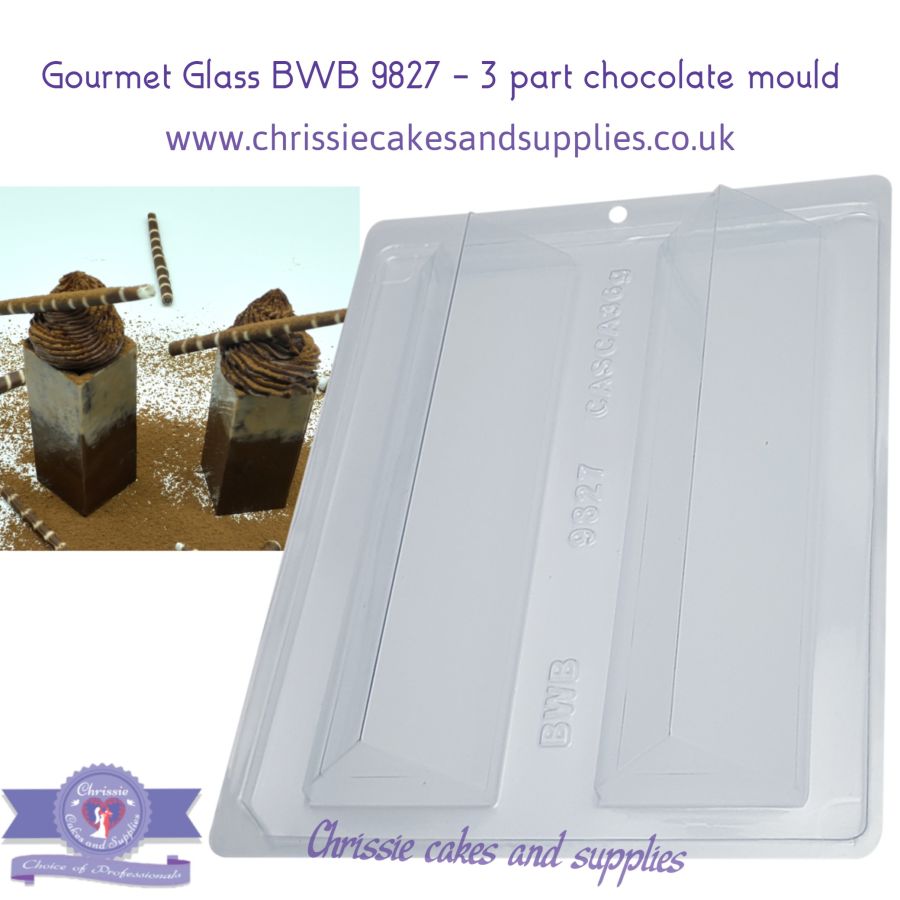 Gourmet Glass BWB 9827 - 3 part chocolate mould