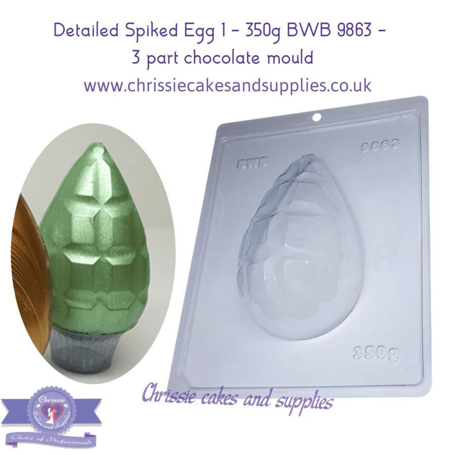 Detailed Spiked Egg 1 - 350g Chocolate Mould