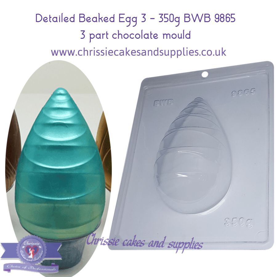 Detailed Beaked Egg 3 - 350g Chocolate Mould