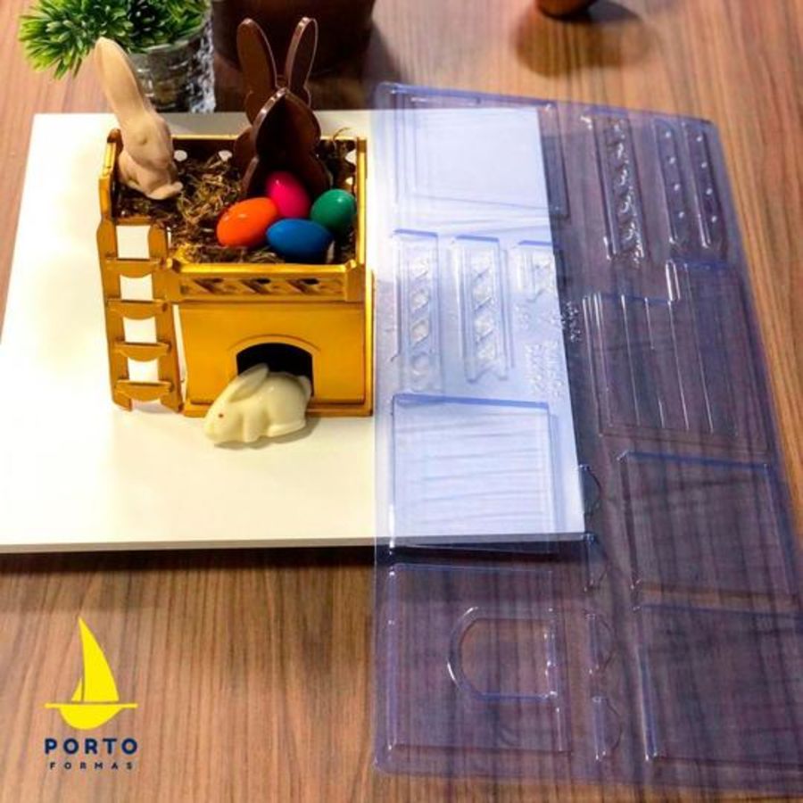 Bunny House Sheet Chocolate Mould