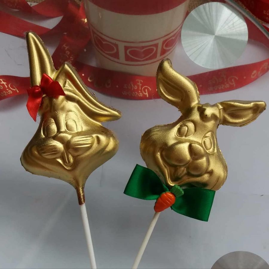 Bunny Head Lollipop Chocolate Mould