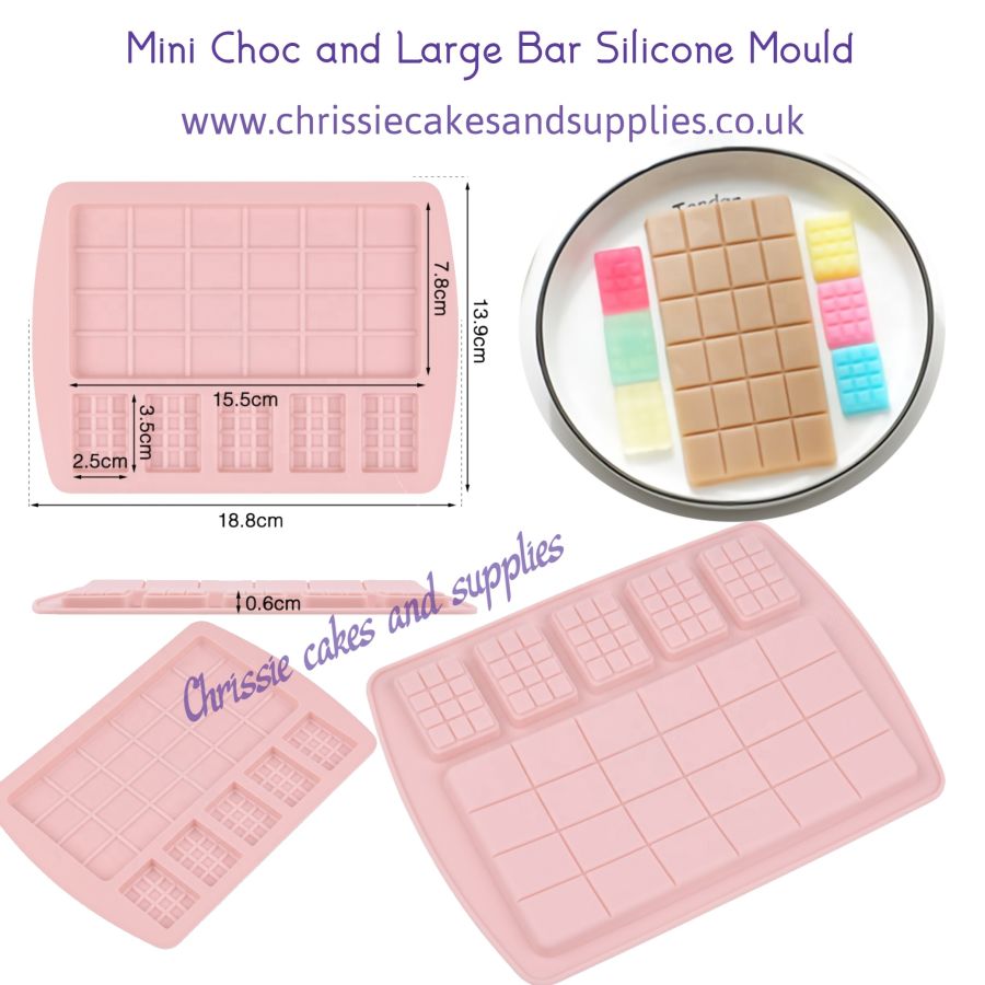Mini Choc and Large Bar Silicone Mould