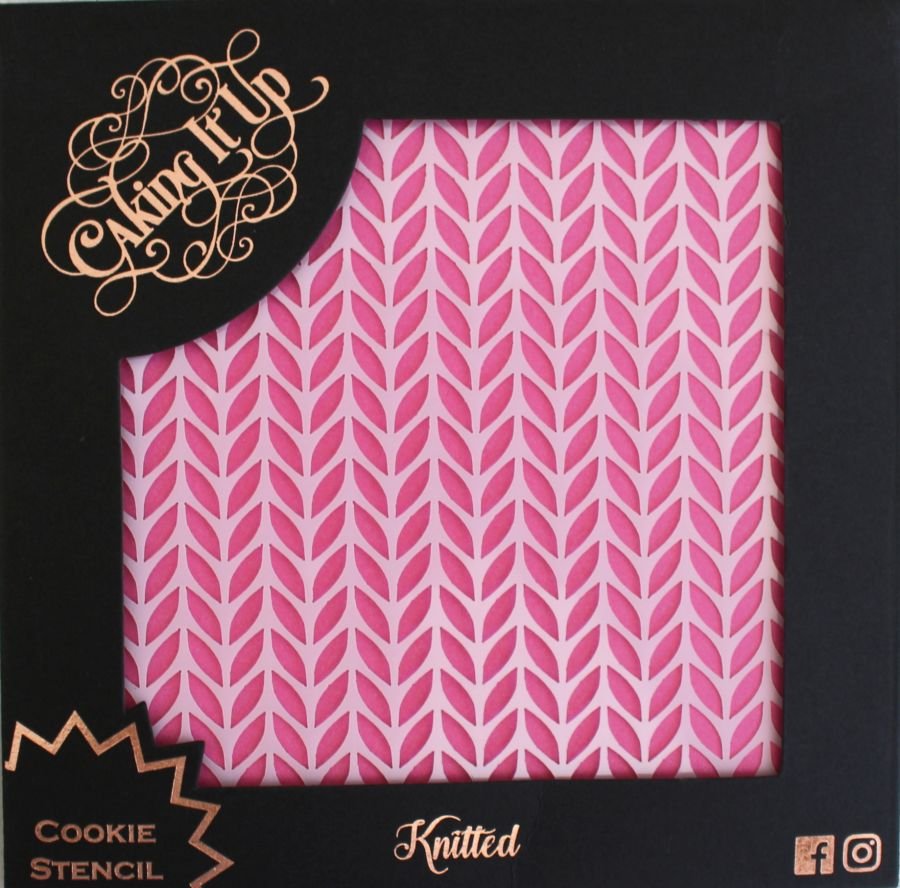 Knitted Cookie Stencil