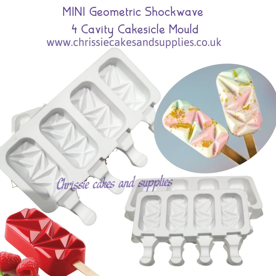 Mini Geometric 4 Cavity Shockwave Mould