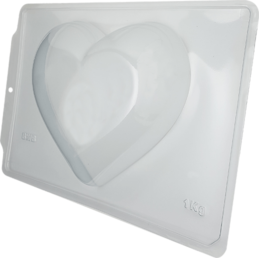 Smooth Heart 1Kg 3 part chocolate mould