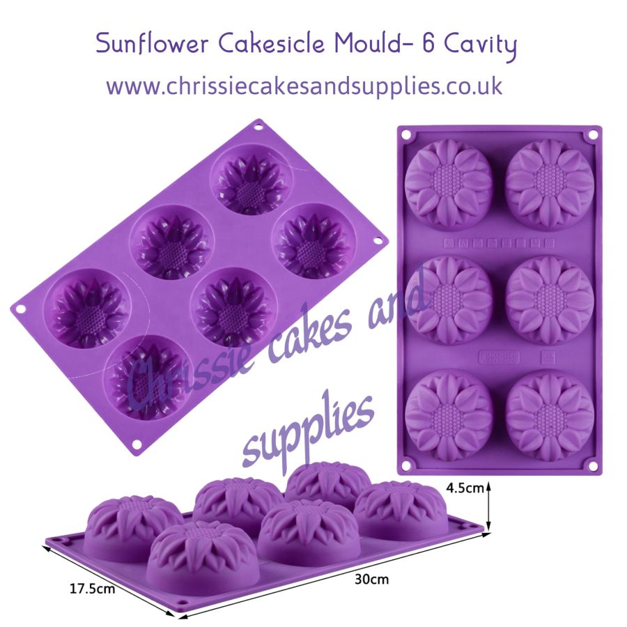 Sunflower Cakesicle Mould- 6 Cavity