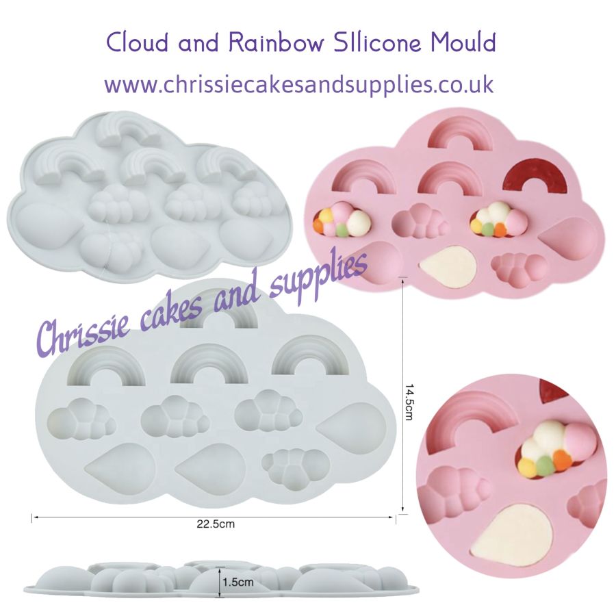 Cloud and Rainbow SIlicone Mould